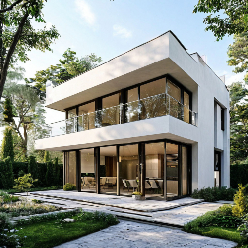 Проект дома из газобетона в скандинавском стиле